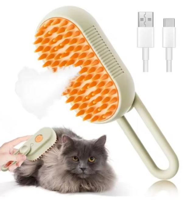 Brosse Vapeur Anti-Poils pour Chats et Chiens